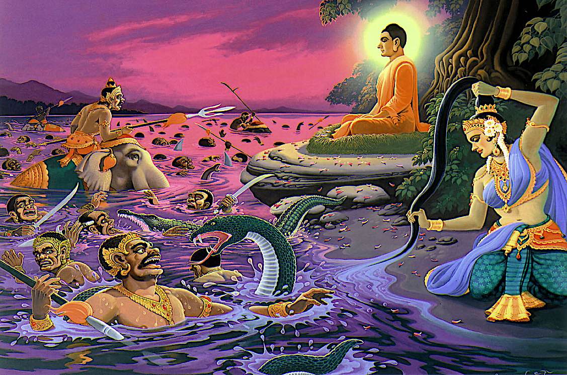 Buddha Weekly Buddha and river under tree Buddhism