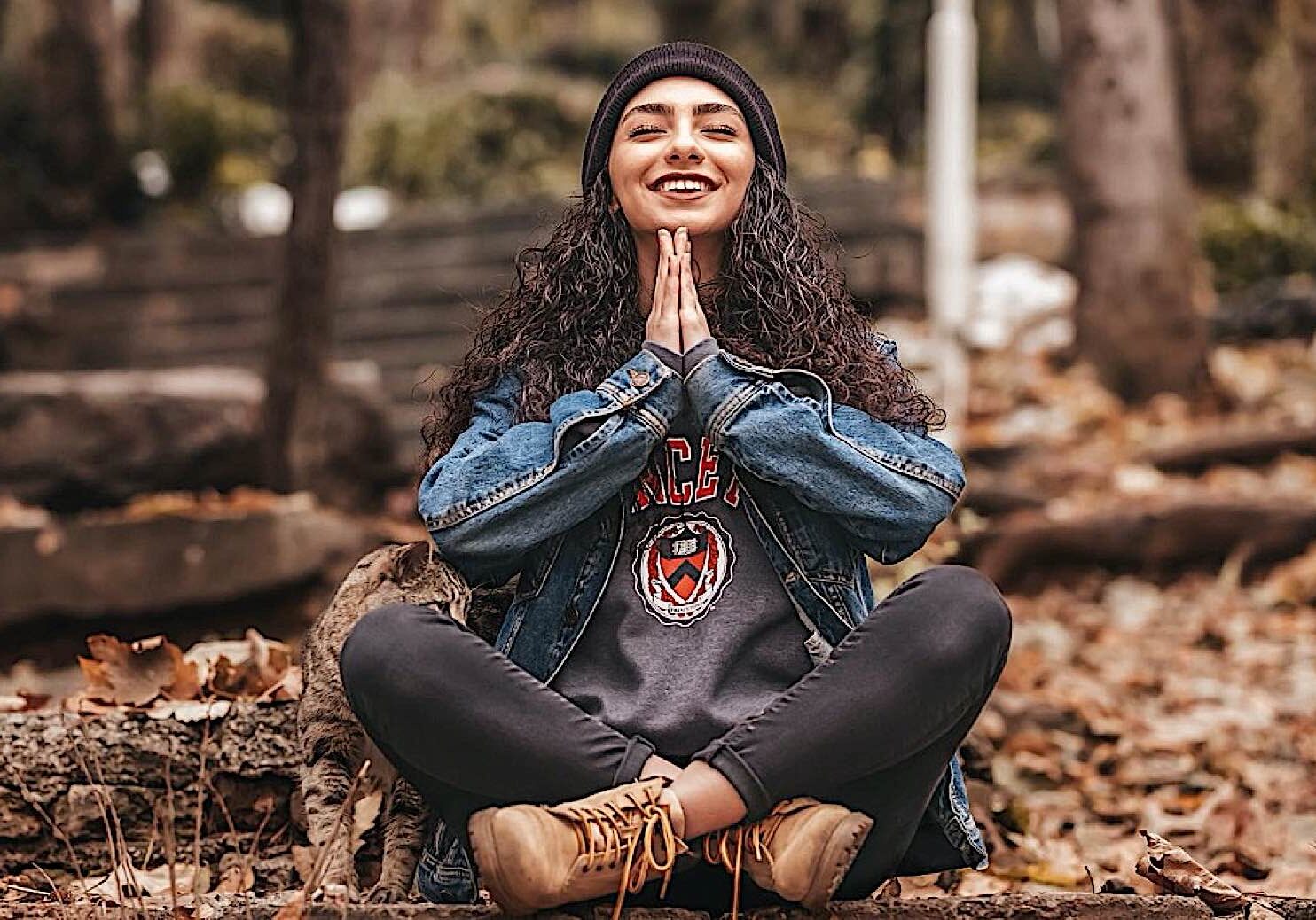 Buddha-Weekly-Student Meditating research indicates it is helpful for concentration and health-Buddhism A student meditating on a break.