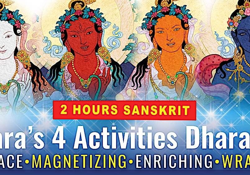 Buddha-Weekly-Tara short dharani 2 hours NEW-Buddhism Tara Short Sanskrit Dharani video 2 hours of chanting. This is the four-activities Dharani that praises Tara's four activities in all the realms.