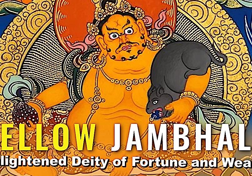 Buddha-Weekly-Yellow Jambhala wealth deity-Buddhism Buddha-Weekly-Yellow Jambhala wealth deity-Buddhism