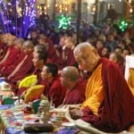 Lama Zopa at Lama Chopa Tsog puja