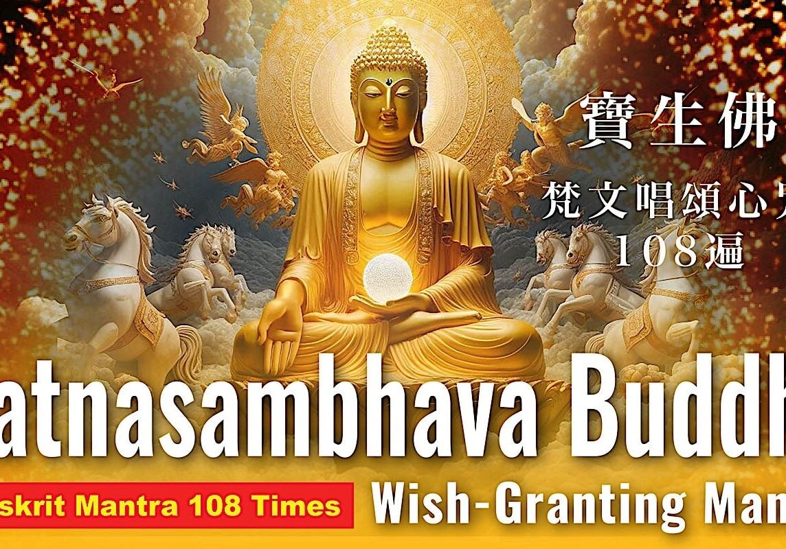 Ratnasambhava Buddha manta 108 times A Ratnasambhava Buddha manta 108 times A