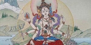Ushnisha Vijaya Namgyalma is more than a long life Goddess. She is one of the Three Supremes in some of Marpa the Translators key practices. Beautiful painting by Angeli Lhadripa Shkonda.
